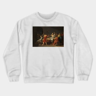 The Death of Socrates by Jacques-Louis David Crewneck Sweatshirt